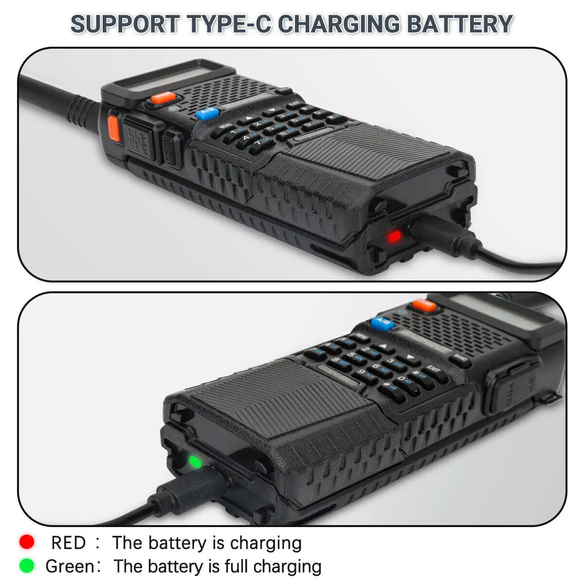 Baofeng UV-5R Dualband 5Watt 3800mah portofoon