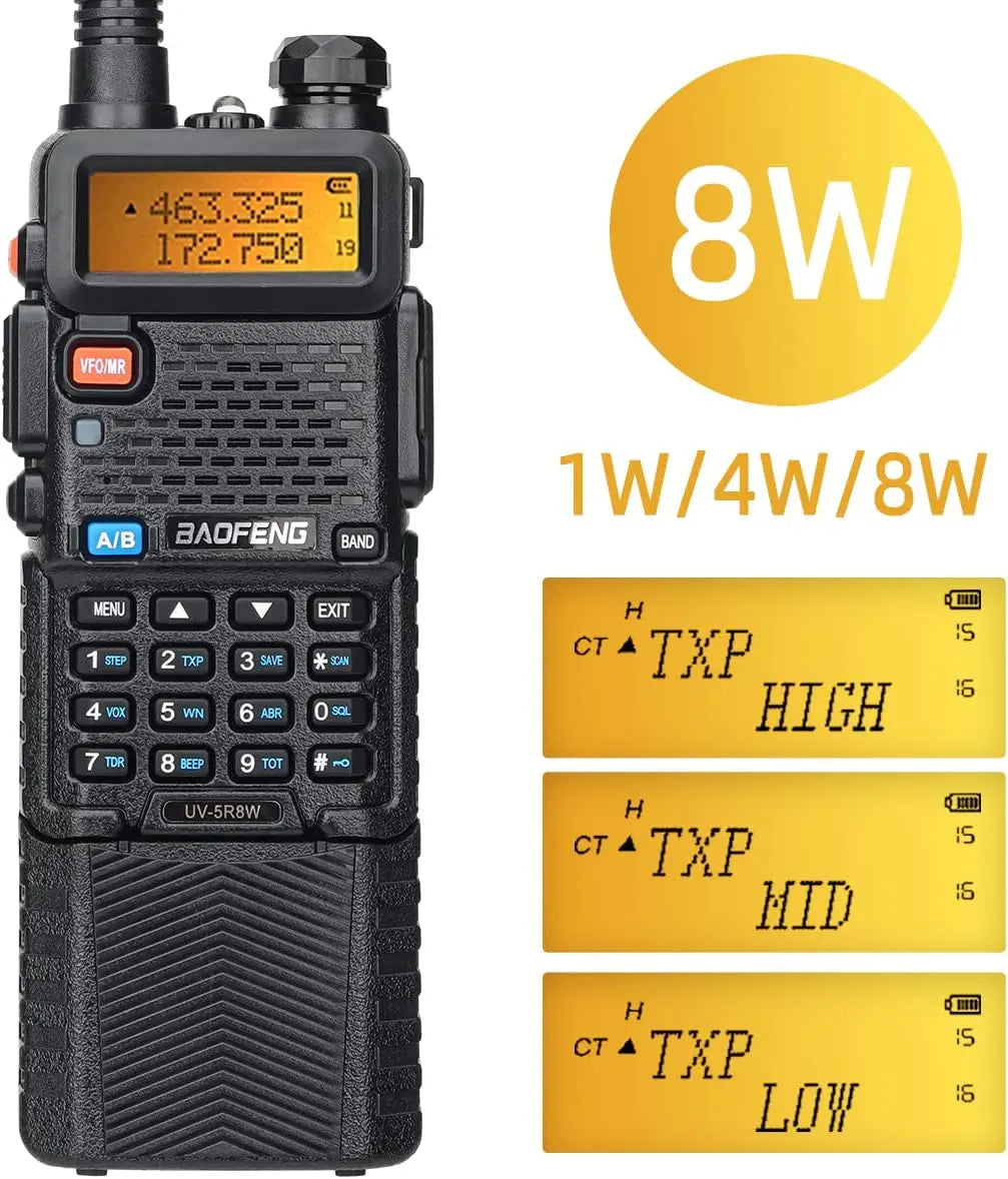 Baofeng UV-5R Dualband 5Watt 3800mah portofoon