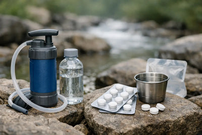Waterfilter versus waterzuiveringstabletten verschil