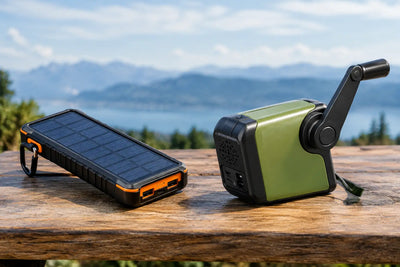 Solar powerbank versus handgenerator: wat kiest u?
