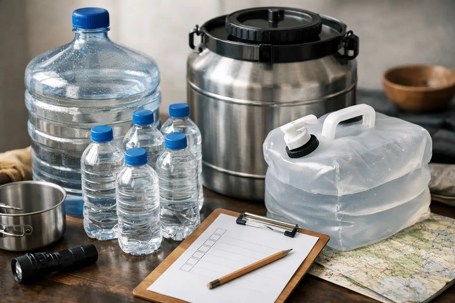 Drinkwater noodvoorraad berekenen in 4 stappen