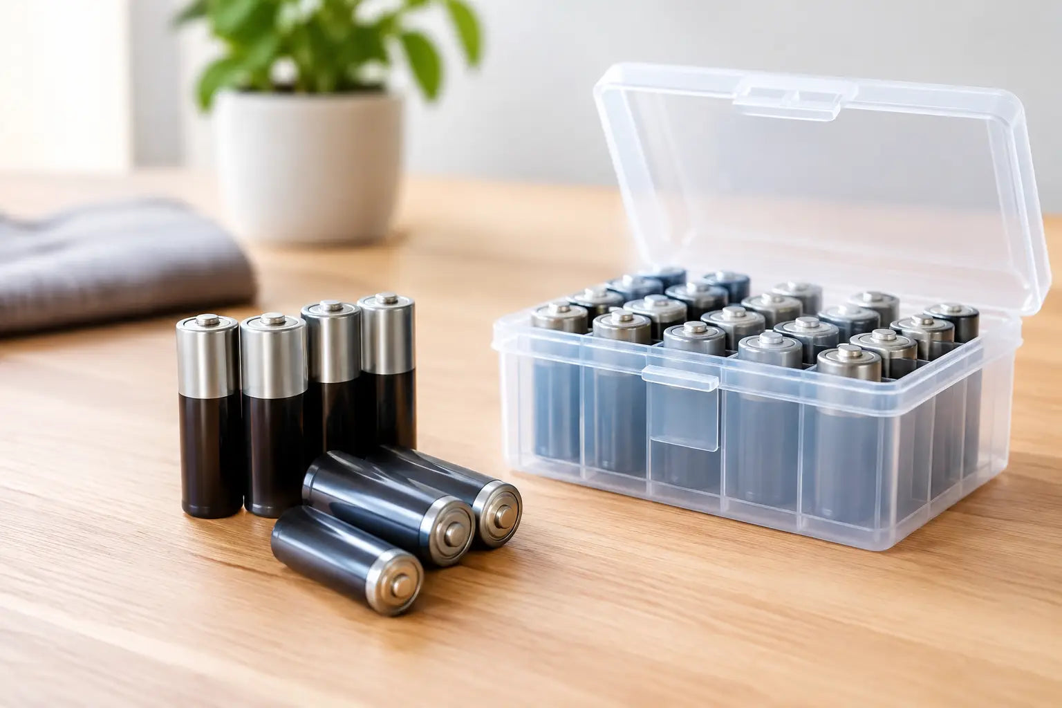 Noodbatterijen bewaren zonder capaciteitsverlies