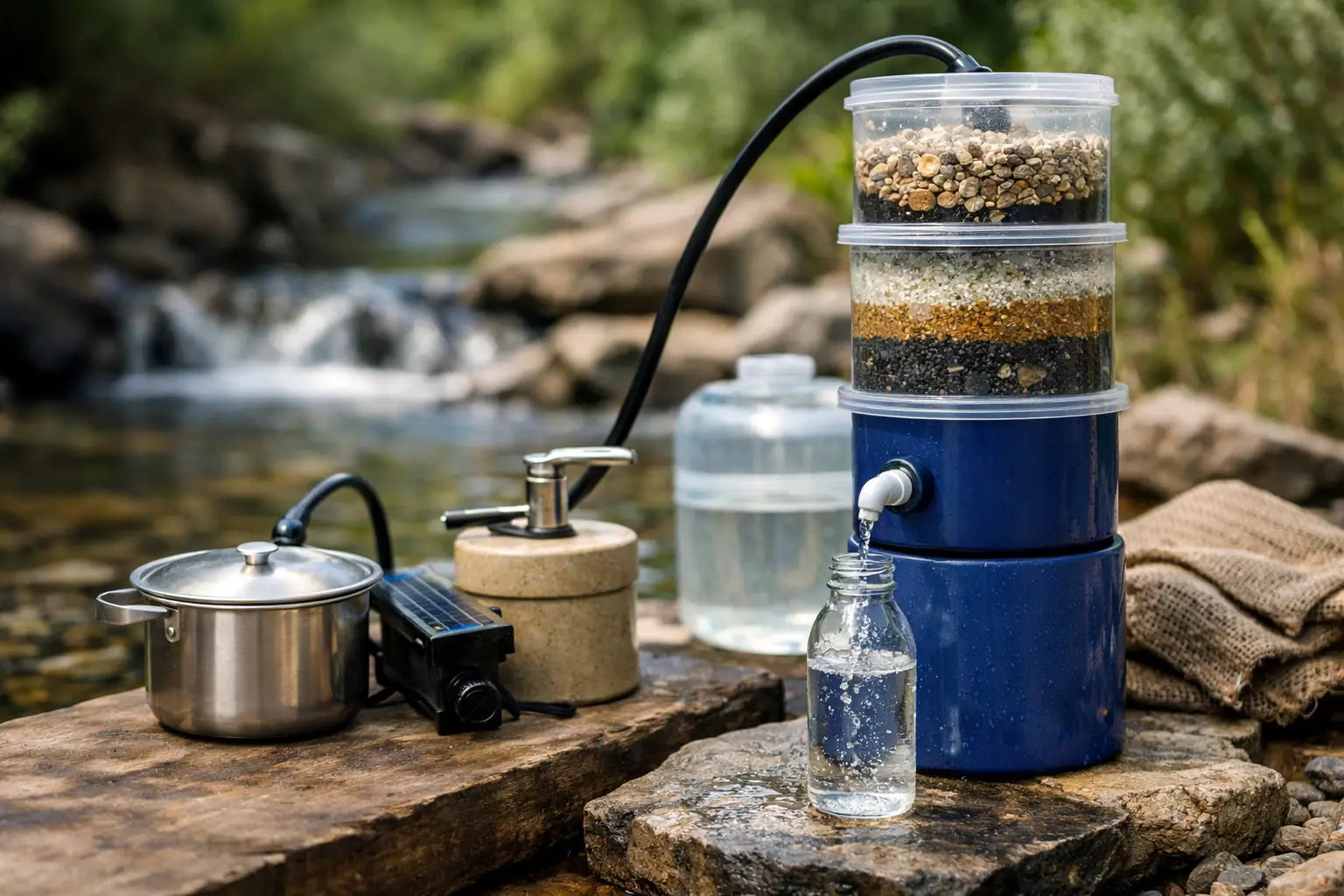 Water zuiveren zonder stroom: zo doe je dat