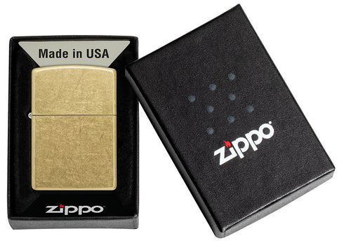 Zippo street brass.