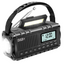 Noodradio met DAB 10.000 MAH  Zaklamp Powerbank Oplaadbaar Handslinger Zwart