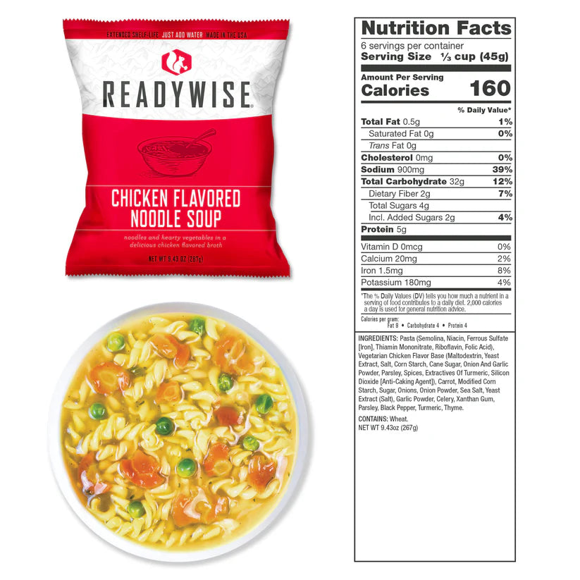 ReadyWise 3 dagen Grab Bag 28 Porties Ontbijt, Lunch & Avondeten 25 jaar houdbaar, Grab & Go Dry-Bag, Freeze Dried, 25 Years Shelf Life, Emergency Food, 3 Days For 1 Person