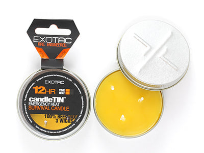 Exotac CandleTIN Small Slow Burn bijenwax