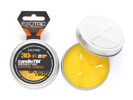 Exotac CandleTIN Large Slow Burn Bijenwax