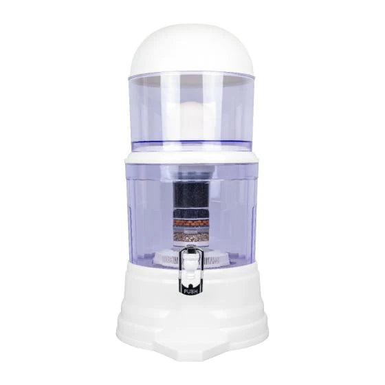 Groot Waterfilter 7L reservoir, geen stroom nodig, keramisch